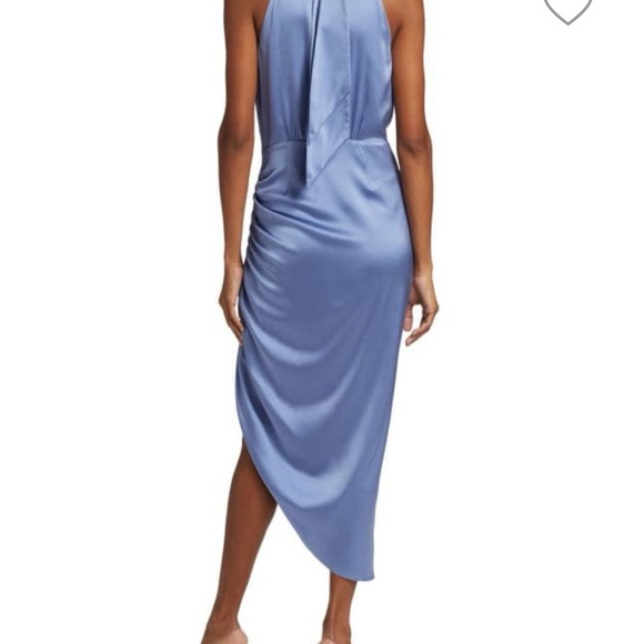 New Veronica Beard Satin dress - steel blue - Picture 2 of 4